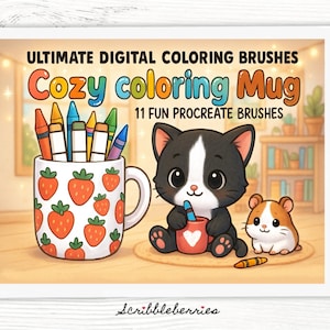 Procreate Alcohol Marker Brushes: Digital Coloring Brushset (Procreate 5) (Zip File)