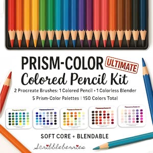 Colored Pencil Brushes, Procreate Colored Pencil Brushes, Procreate pencils, procreate color palettes, Pencil brushes, procreate