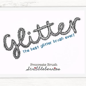 Glitter procreate Brush, Procreate lettering Brush, Monoline procreate brush, procreate brushes, procreate, iPad Pro, lettering brush