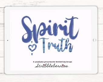 Procreate Lettering Brush: Spirit & Truth Duo (Digital Download)