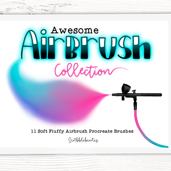 Airbrush Procreate Brushes, Procreate Micron Brushes, procreate inking, procreate color palettes, Procreate Brushes, procreate illustration