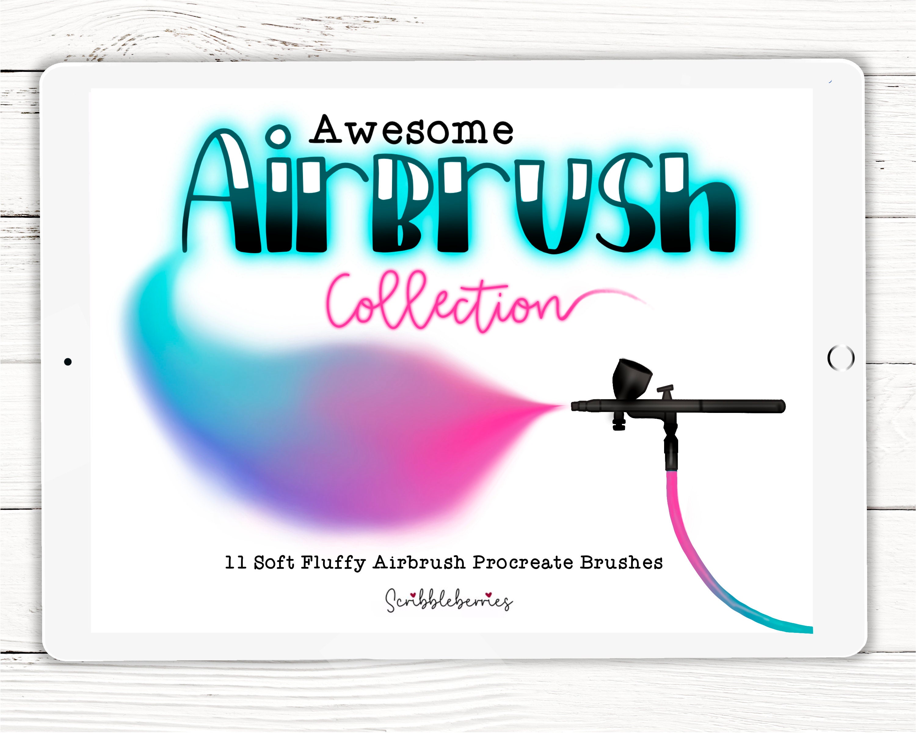 Airbrush Procreate Brushes & Micron Inking Set â Soft Shaders, Gradients, Palettes for Procreate 5