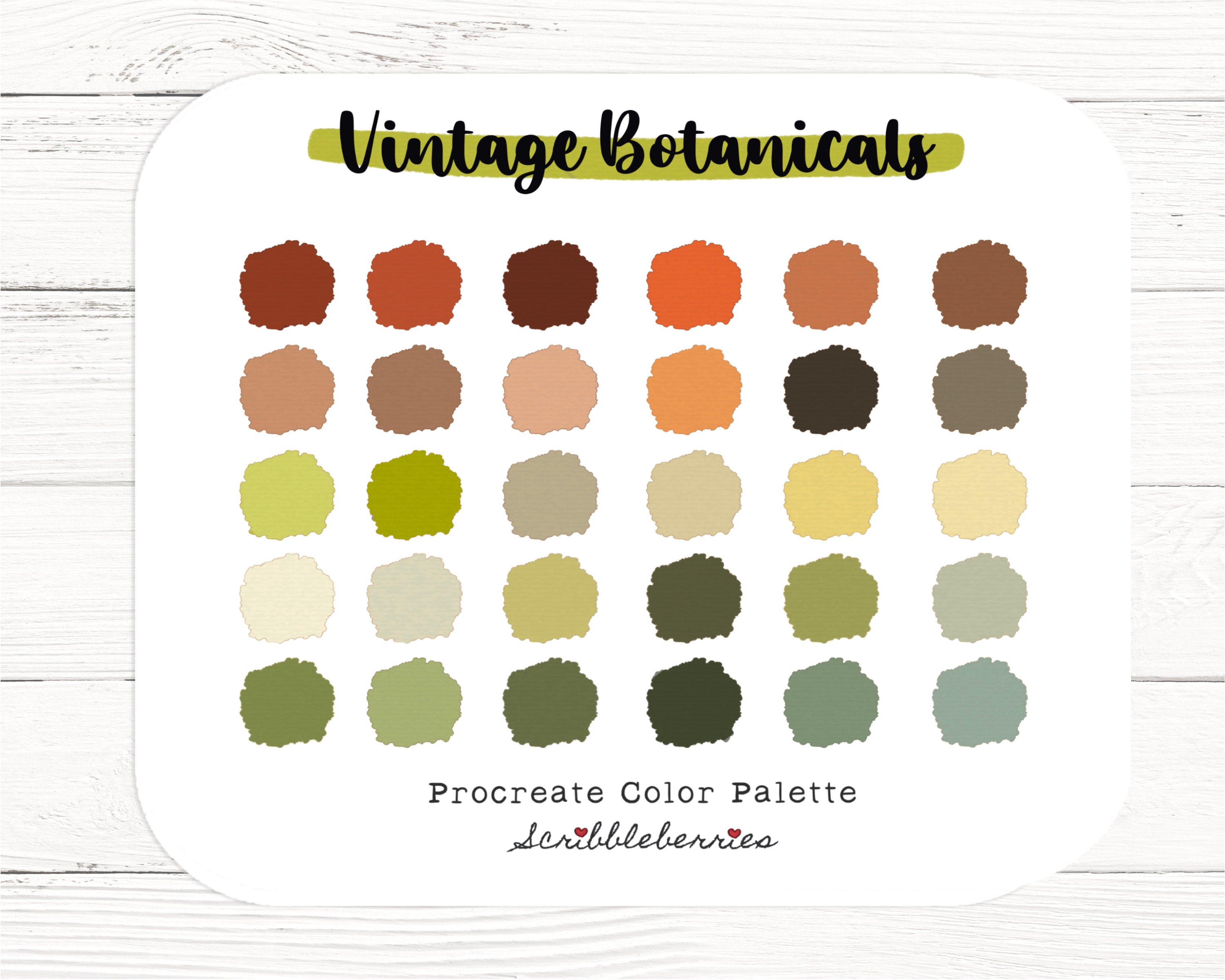 May, Digital Color Palette for Procreate, Bright and Fresh Colors, Nature  Inspired Colors, Spring Color Palette, Green Hues, Happy Colors 
