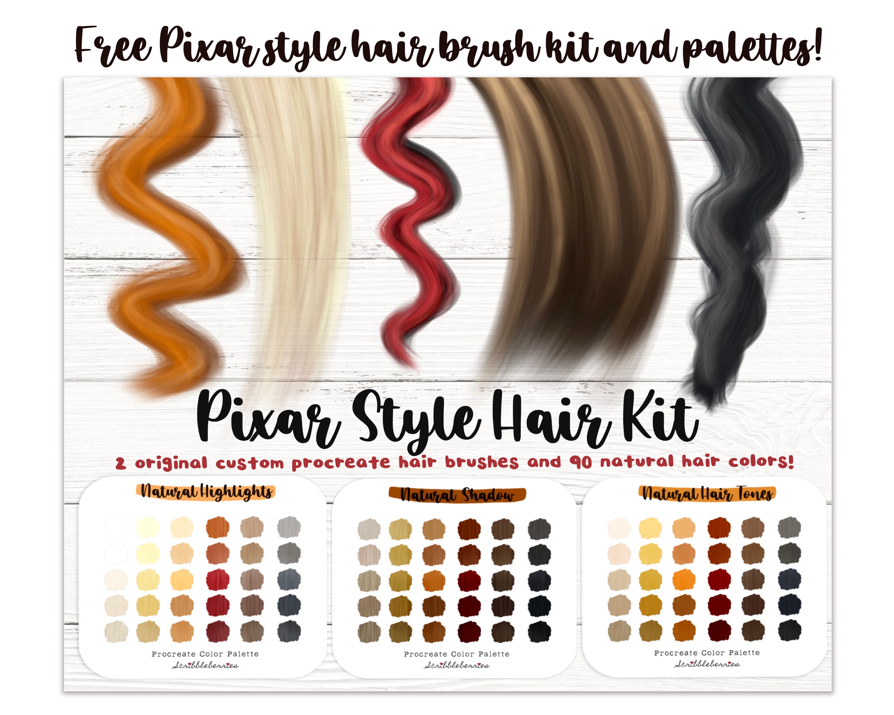 hair color palette procreate hair color palette procreate