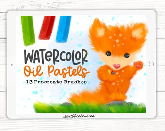 Procreate Aquarell-Pastellpinsel, Procreate-Pastellbürsten, Procreate-Farbpaletten, Procreate, Pinsel, Procreate-Tinte