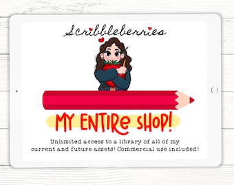 Procreate Brushes, Color Palettes & Assets: Entire Shop Access (Digital Download Bundle)