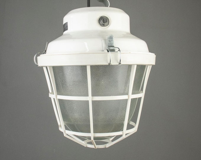 Industrial Water-proof Lamp made in Czechoslovakia