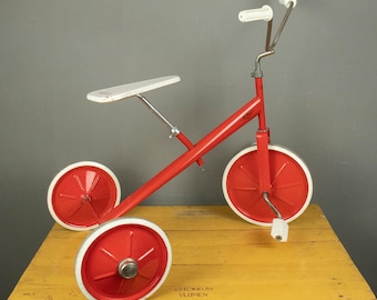 Ancien Tricycle VILAC En Bois – Jouet Vintage Années 50/60 – Rare