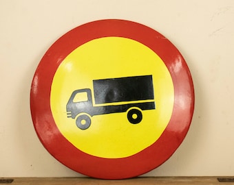 Panneau De Signalisation émaillé Vintage – Fer Multicolore, Déco Extérieure