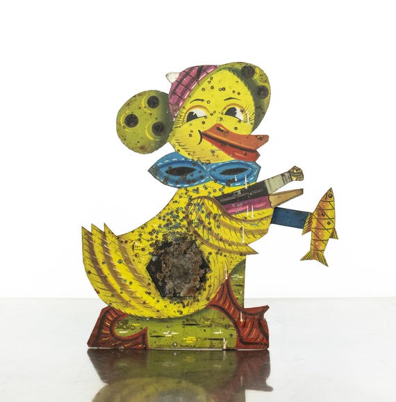 Vintage  Metal Carnaval Shooting Target