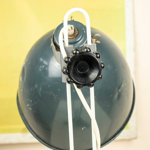 Vintage Industrial Table Lamp, Adjustable Workbench shops Lamp
