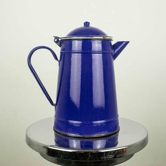 Vintage Farmhouse Enamel Teapot