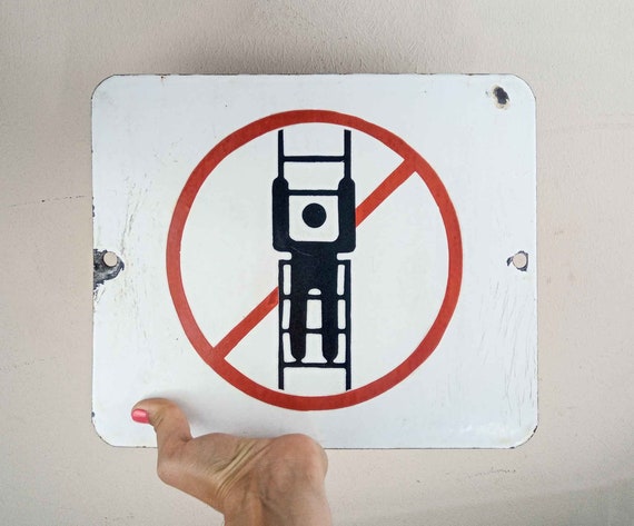 Rare Vintage Enamel Sign