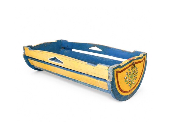 Vintage Traditional Painted Cradle