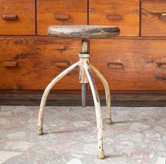 Vintage Industrial Swivel Workshop Chair