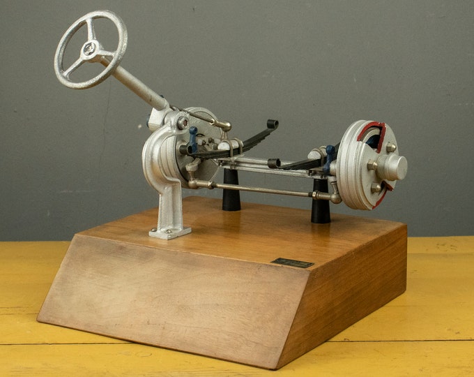 Vintage Educational Model of a Steering Mechanism