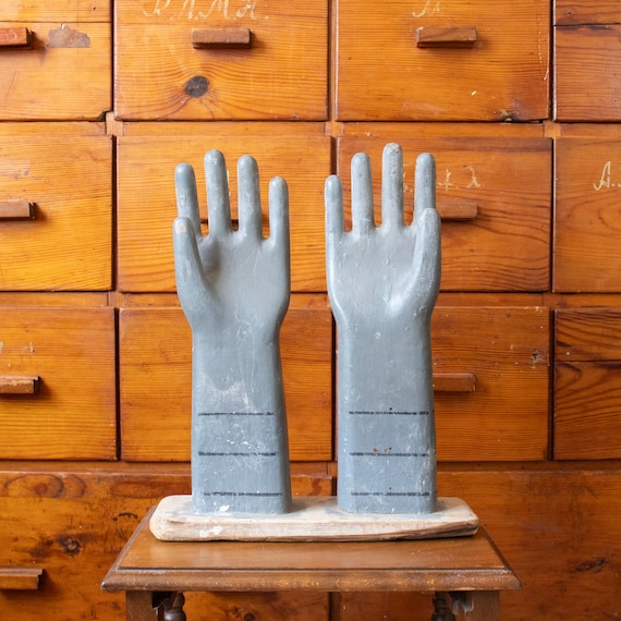 Antique Indian Wooden Glove Forms Large Size