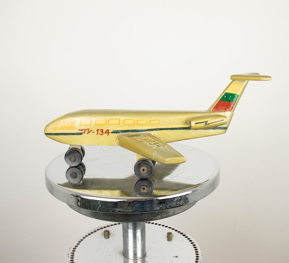 Vintage Handmade Wooden Toy Plane