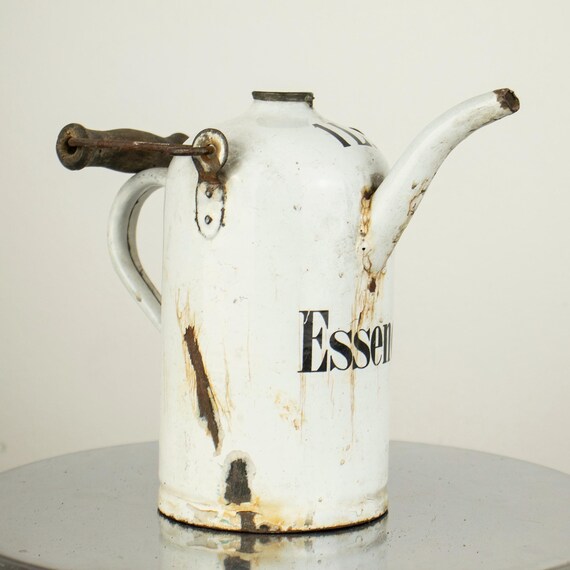 Vintage Enamelled Oil Can
