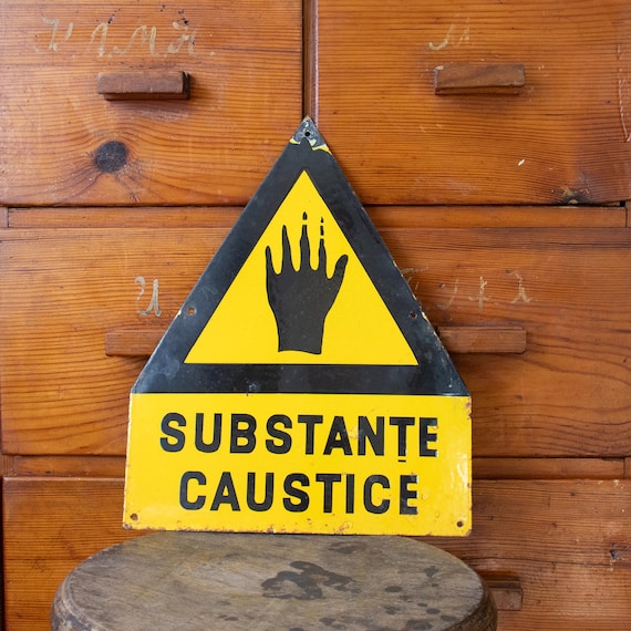 Romanian Factory Porcelain Enamel Sign