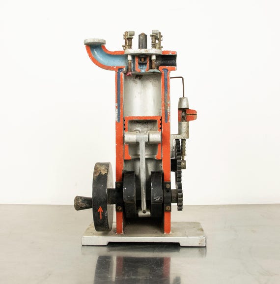 Vintage Mechanical Pump Educational Model