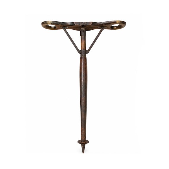 Antique One-Legged Folding Stool
