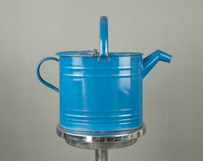 Vintage Blue Enamel Watering Can