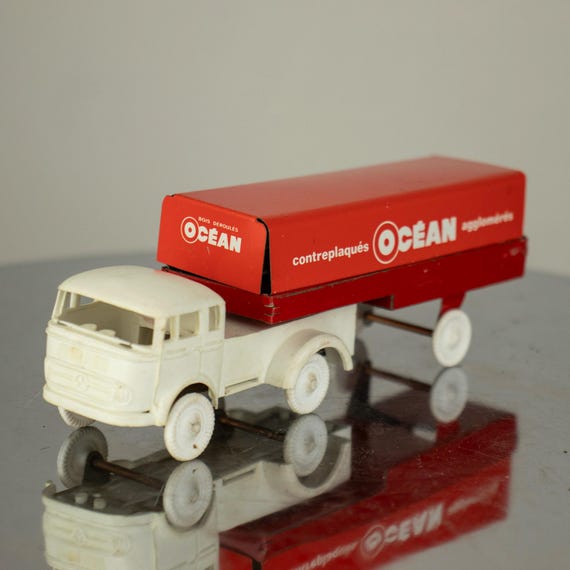 Vintage French “Océan Contreplaqués” Toy Truck – Mercedes Cab – 1960s Advertising Model