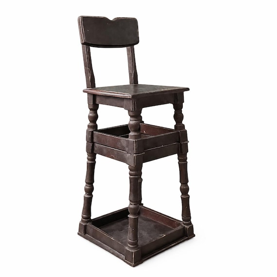 Vintage Transforming Wooden Children’s Chair