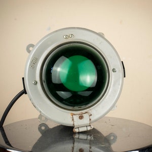 Green Plexiglass Marine Lamp made in USSR