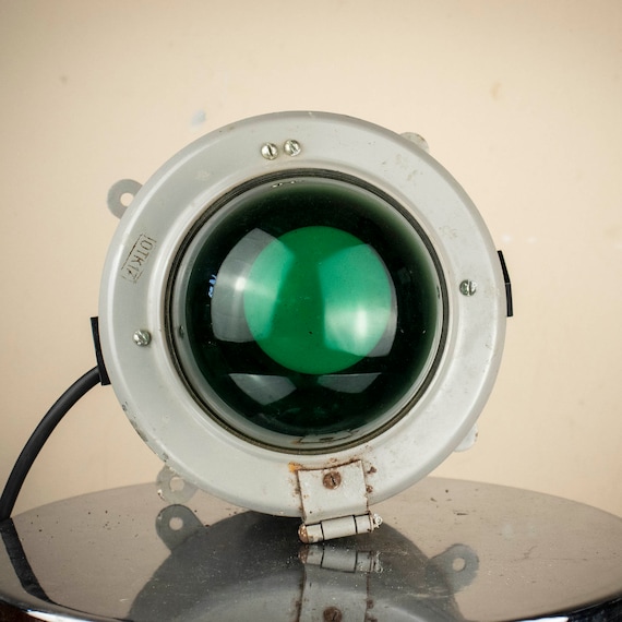 Green Plexiglass Marine Lamp made in USSR