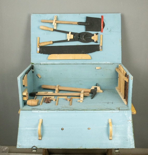 Vintage Handcrafted Children's Toy Tools Set