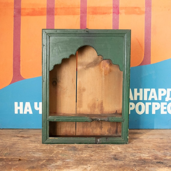 Vintage Wooden Domestic Iconostasis