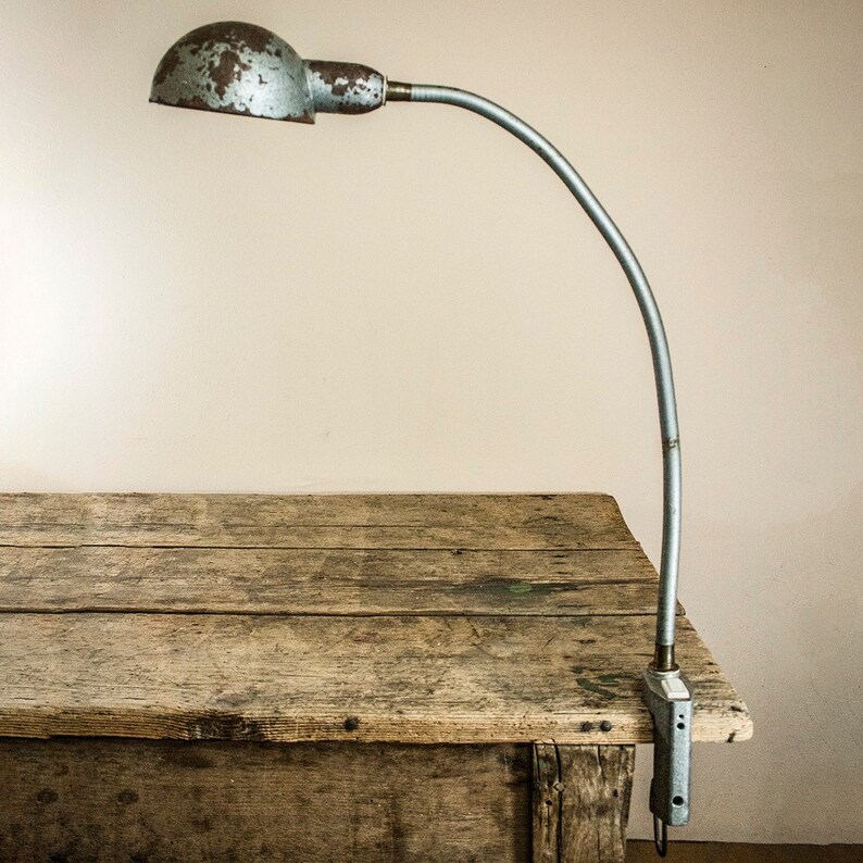 Stylish Vintage Workbench Lamp Spacial Industrial Workbench Etsy