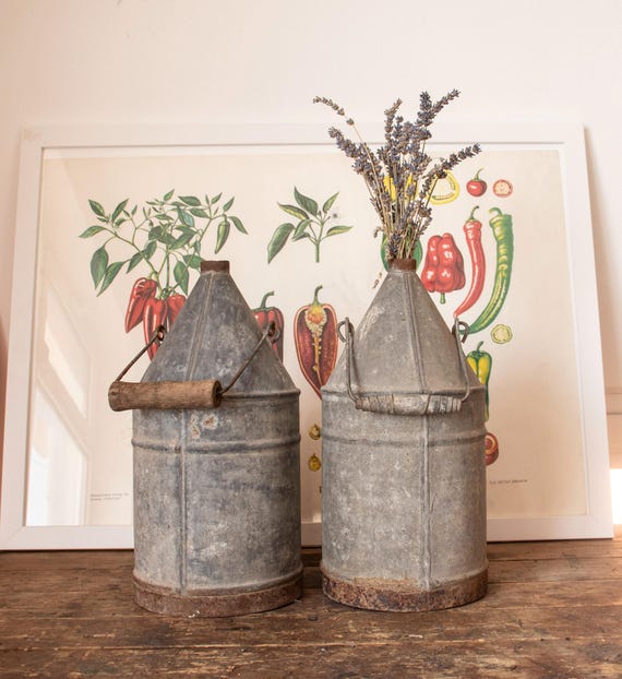 Vintage Zinc Oil Cans