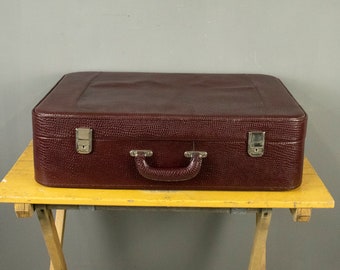 1985年製ヴィンテージレザースーツケース、未使用、鍵付き - Etsy 日本
