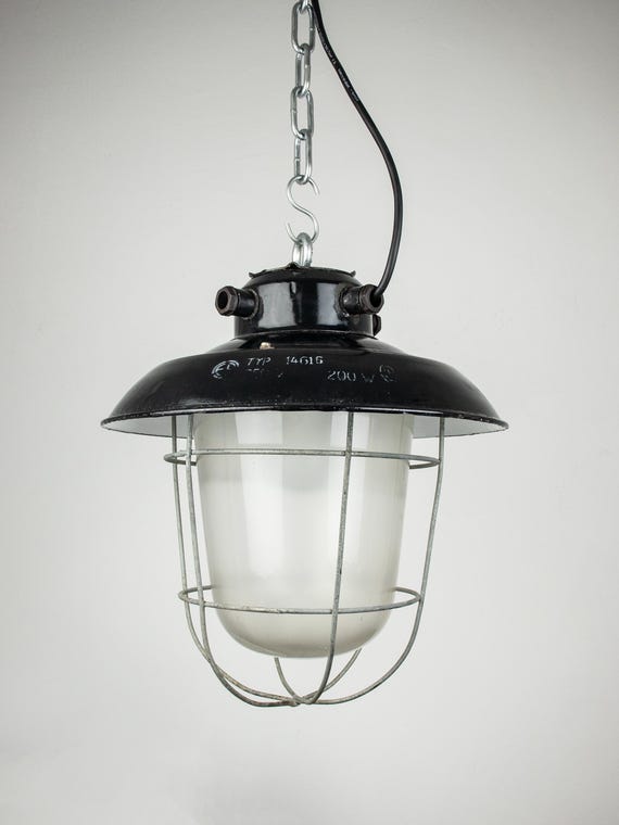 Vintage Industrial Czechoslovakian Lamp