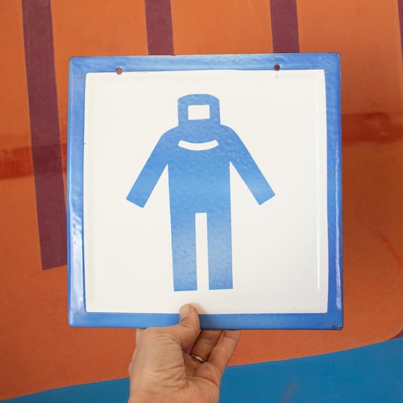 Factory Enamel Sign, Porcelain Enamel Sign 'Protective Wear"
