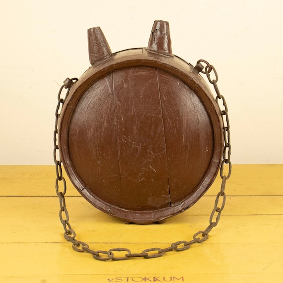 Vintage Water Keg, Old Carriage Barrel, Small Wooden Liqueur Barrel