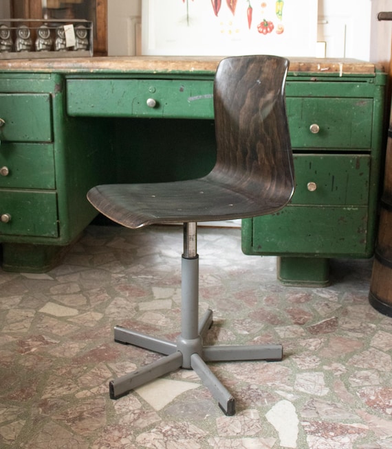 Vintage 1960s Galvanitez Industrial Chair West Germany