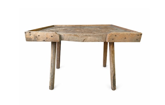 Vintage Wooden Butcher Table