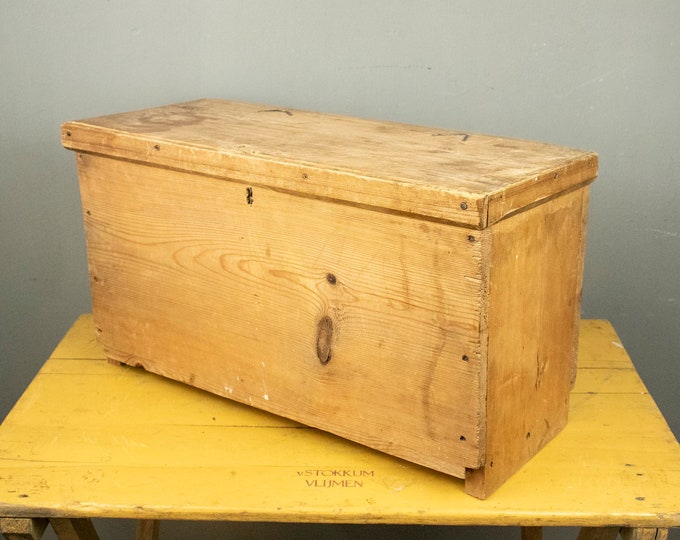 Small Vintage Wooden Trunk