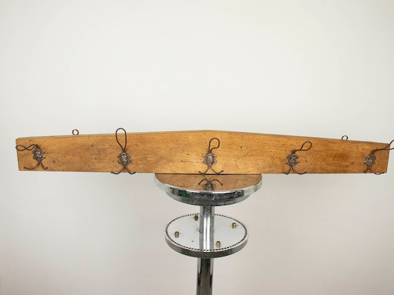 Vintage Wooden Hanger, Farmhouse Coat Hanger