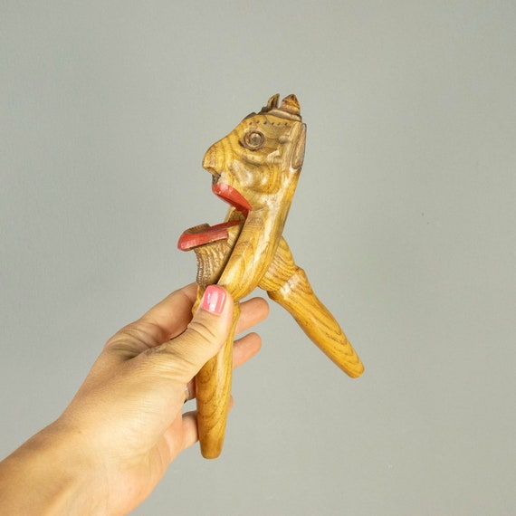 Vintage Wooden Handcrafted Nutcracker Devil