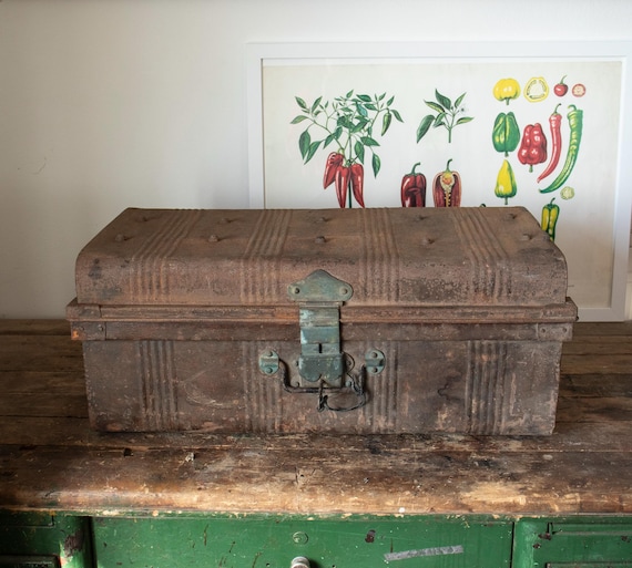 1920s Williamsons and Sons Worcester Metal Luggage Suitcase