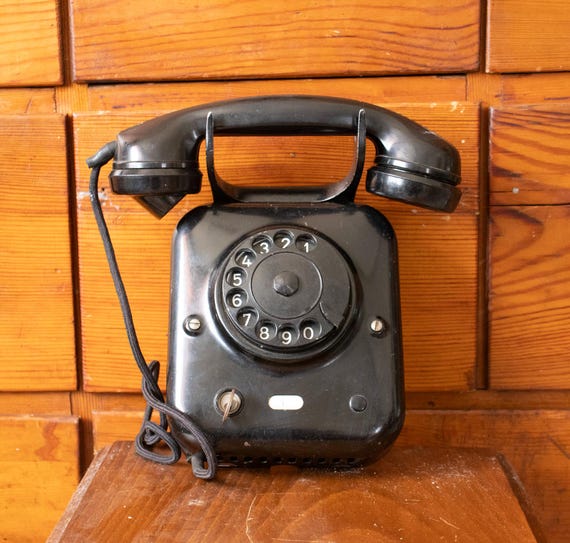 Vintage Dutch PTT Norm 51 Wall Telephone