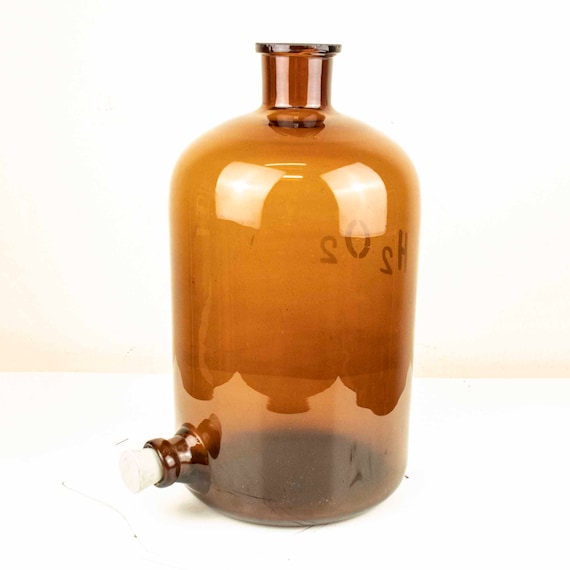 Amber Glass Hydrogen Peroxide Vessel