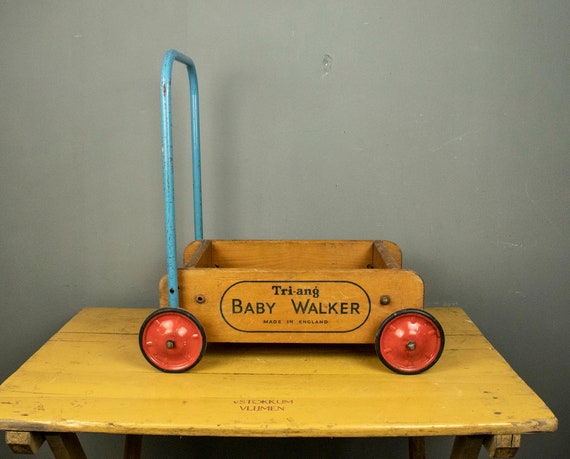 Vintage 1950s Tri-ang Baby Walker Toy made in England