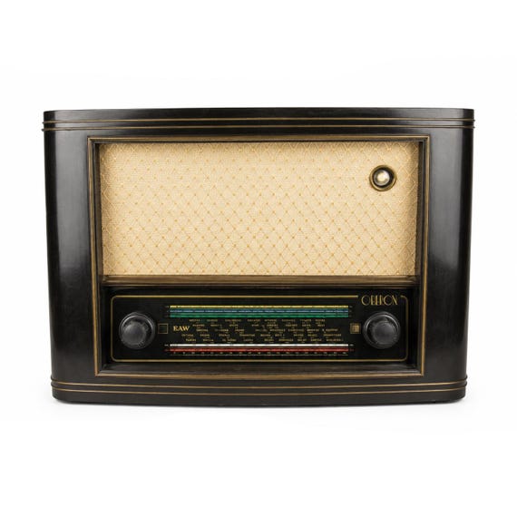 Vintage Oberon Lamp Radio, German DDR, Retro Decor