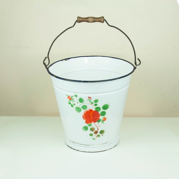Enamel Bucket Etsy